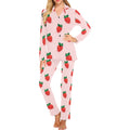 Strawberry beautiful pattern Women's Long Pajama Set