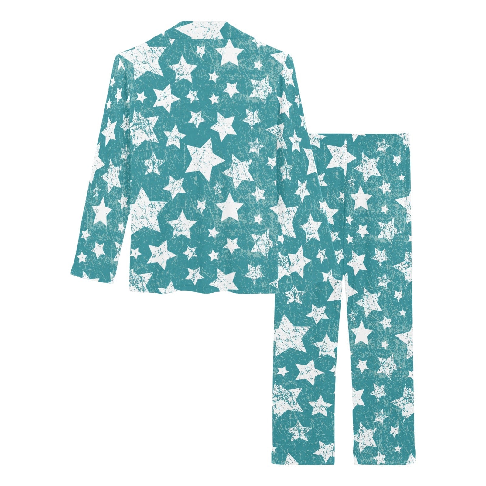Vintage star pattern Women's Long Pajama Set