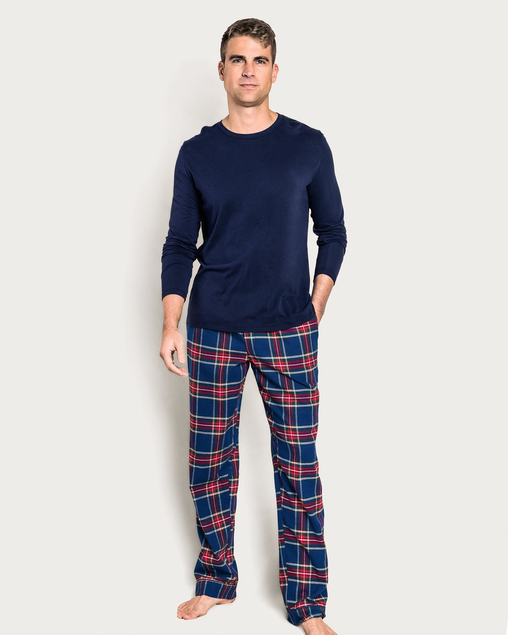 Men's Brushed Twill Pajama Pant in Windsor Tartan