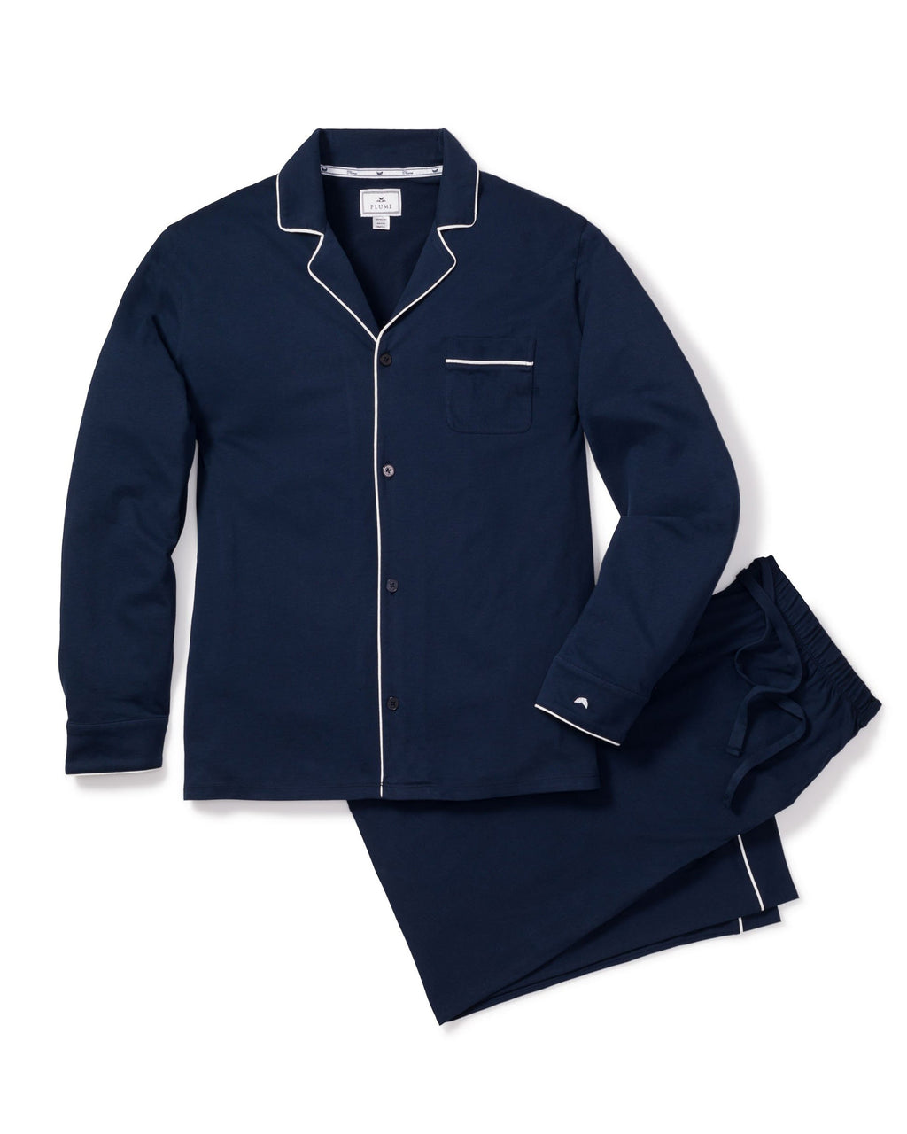 Men's Pima Pajama Set in Navy