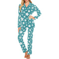 Vintage star pattern Women's Long Pajama Set