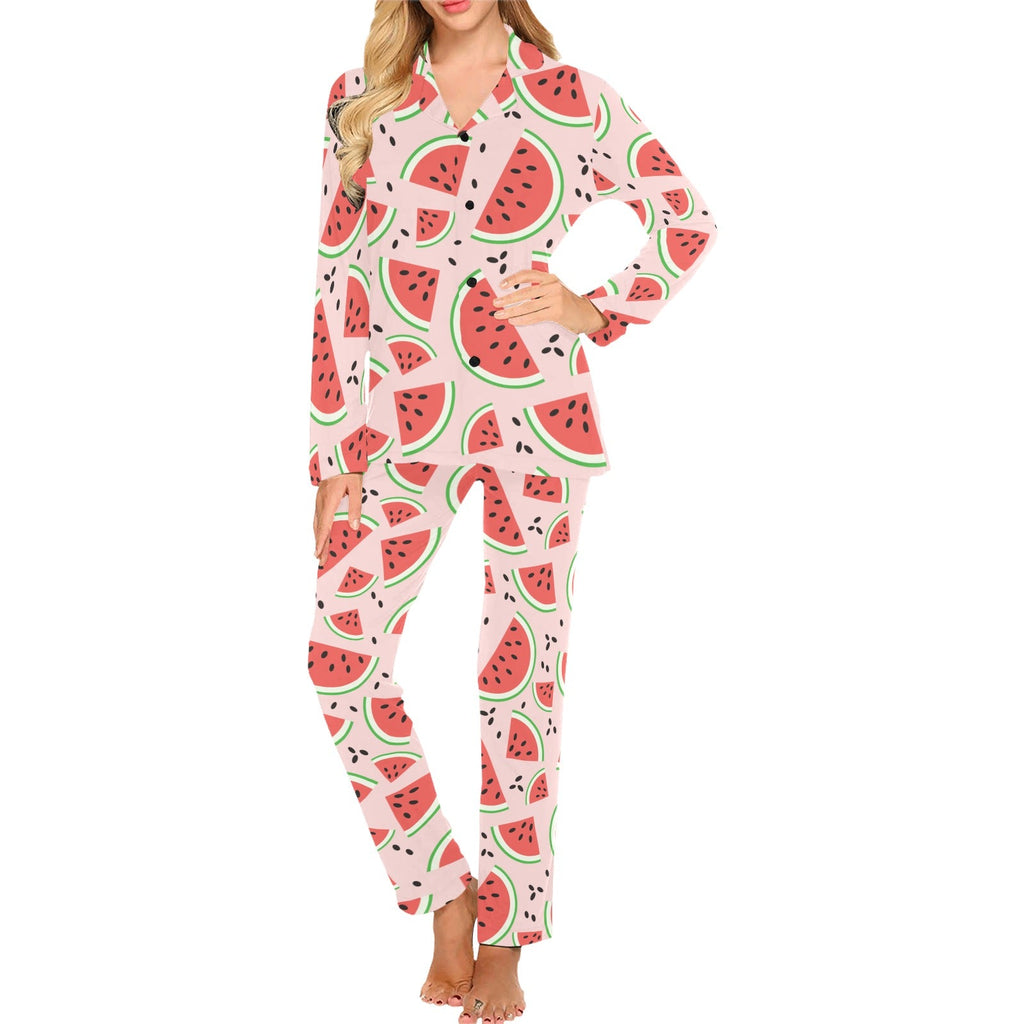 Watermelon pattern Women's Long Pajama Set
