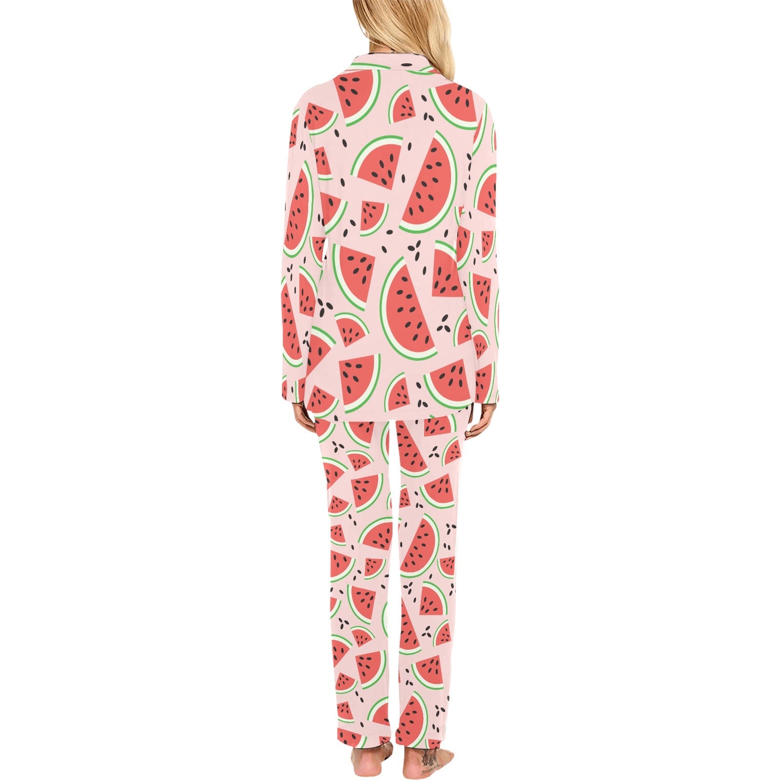 Watermelon pattern Women's Long Pajama Set